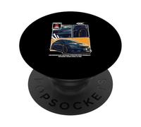 Graphisme Orange de la Voiture Tokyo PopSockets PopGrip Adhésif