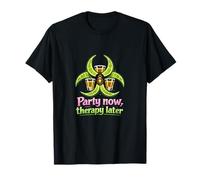Graphisme Party Now Therapy Later Tequila Party Crew T-Shirt