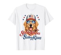 Graphisme Patriotique avec des étoiles à Rayures et des Baisers bavards T-Shirt
