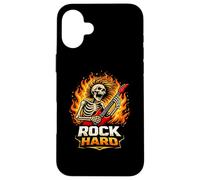 Graphisme pour Guitare Rock Hard Skeleton Coque pour iPhone 16 Plus