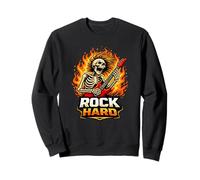 Graphisme pour Guitare Rock Hard Skeleton Sweatshirt