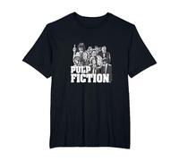 Graphisme Pulp Fiction Cast PAPL2625 T-Shirt, Homme Grandes Tailles, Noir, 2X Tall