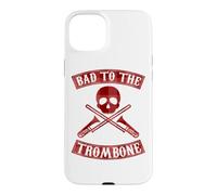 Graphisme Pun Skull de Bad to The Trombone Coque pour iPhone 15 Plus