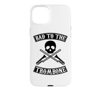 Graphisme Pun Skull de Bad to The Trombone Coque pour iPhone 15 Plus