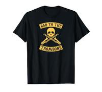 Graphisme Pun Skull de Bad to The Trombone T-Shirt