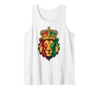Graphisme Reggae Rastafari Lion of Judah Crown Débardeur