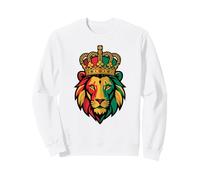 Graphisme Reggae Rastafari Lion of Judah Crown Sweatshirt
