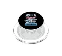 Graphisme représentant Un Requin du Club de pêche d'Avila Beach en Californie PopSockets PopGrip pour MagSafe