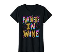 Graphisme rétro coloré de Partners in Wine, Motif guépard T-Shirt