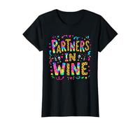 Graphisme rétro coloré de Partners in Wine, Motif guépard T-Shirt