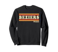 Graphisme rétro de Béziers France des années 80 Sweatshirt