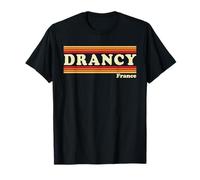 Graphisme rétro Drancy France des années 80 T-Shirt