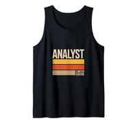 Graphisme rétro en édition limitée Funny Analyst Saying Débardeur