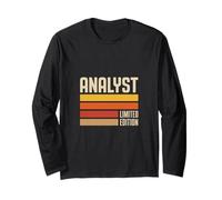 Graphisme rétro en édition limitée Funny Analyst Saying Manche Longue