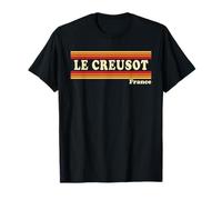 Graphisme rétro Le Creusot France des années 80 T-Shirt
