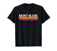 Graphisme rétro Mont Blanc France T-Shirt