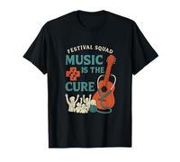 Graphisme rétro Music is The Cure Festival Squad T-Shirt