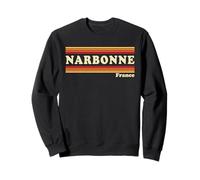 Graphisme rétro Narbonne France des années 80 Sweatshirt