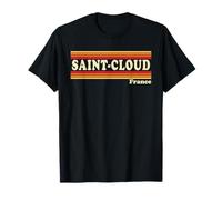 Graphisme rétro Saint-Cloud France des années 80 T-Shirt