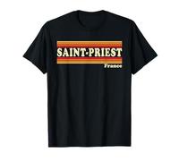 Graphisme rétro Saint-Priest France des années 80 T-Shirt