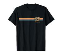 Graphisme rétro T-Rex Skull Explore au Coucher du Soleil T-Shirt