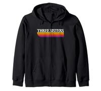 Graphisme rétro Three Sisters Oregon - Three Sisters Or Sweat à Capuche