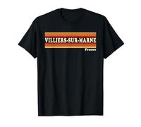 Graphisme rétro Villiers-sur-Marne France des années 80 T-Shirt