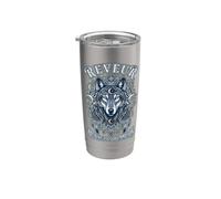 Graphisme Reveur House Of Dreamers Celestial Wolf Gobelet isotherme en acier inoxydable double paroi