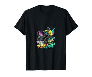 Graphisme Risk Line BMX Rider Extreme Freestyle T-Shirt