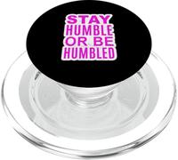 Graphisme rose L'importance de l'humilité PopSockets PopGrip pour MagSafe