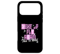 Graphisme Rose Woke Up Fly Again de Couleur Rose Coque pour iPhone 17 Pro Max