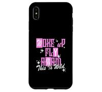 Graphisme Rose Woke Up Fly Again de Couleur Rose Coque pour iPhone XS Max