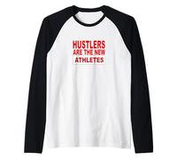 Graphisme Rouge « Les arnaqueurs sont Les athlètes » Manche Raglan