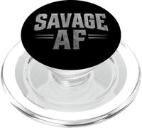 Graphisme Savage AF drôle, Robuste, Audacieux et féroce PopSockets PopGrip pour MagSafe