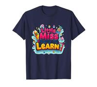 Graphisme Scolaire « Little Miss Pre K Ready to Learn » T-Shirt, Homme, Bleu Marine, XXL