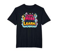 Graphisme Scolaire « Little Miss Pre K Ready to Learn » T-Shirt, Homme Grandes Tailles, Noir, 2X Tall