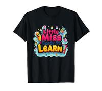 Graphisme Scolaire « Little Miss Pre K Ready to Learn » T-Shirt, Homme, Noir, XL