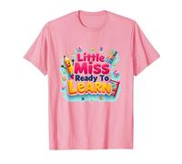 Graphisme Scolaire « Little Miss Pre K Ready to Learn » T-Shirt, Homme, Rose, XXL