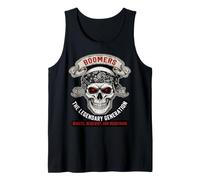 Graphisme Skull Biker de la génération légendaire de Boomers Débardeur