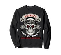Graphisme Skull Biker de la génération légendaire de Boomers Sweatshirt