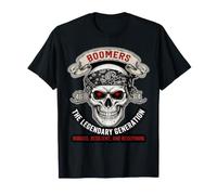 Graphisme Skull Biker de la génération légendaire de Boomers T-Shirt