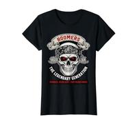 Graphisme Skull Biker de la génération légendaire de Boomers T-Shirt Graphique avec Valeur