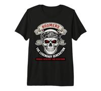 Graphisme Skull Biker de la génération légendaire de Boomers T-Shirt Haut de Gamme
