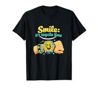 Graphisme Smile Its Tequila Time Party Crew T-Shirt