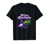 Graphisme Spatial rétro Retro Rockets Pickleball T-Shirt