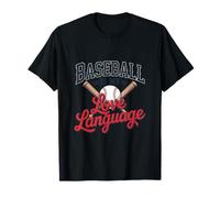 Graphisme Sportif pour Fans de Baseball, C'est Mon langage d'amour T-Shirt