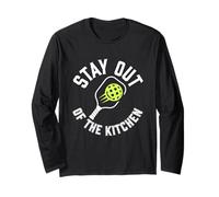 Graphisme « Stay Out of The Kitchen Pickleball Paddle Sports » Manche Longue