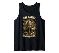 Graphisme The Battle Never Broke Me Vintage Warrior pour Homme Débardeur