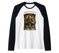 Graphisme The Battle Never Broke Me Vintage Warrior pour Homme Manche Raglan