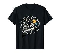 Graphisme Think Happy Thoughts Good Vibes Crew T-Shirt